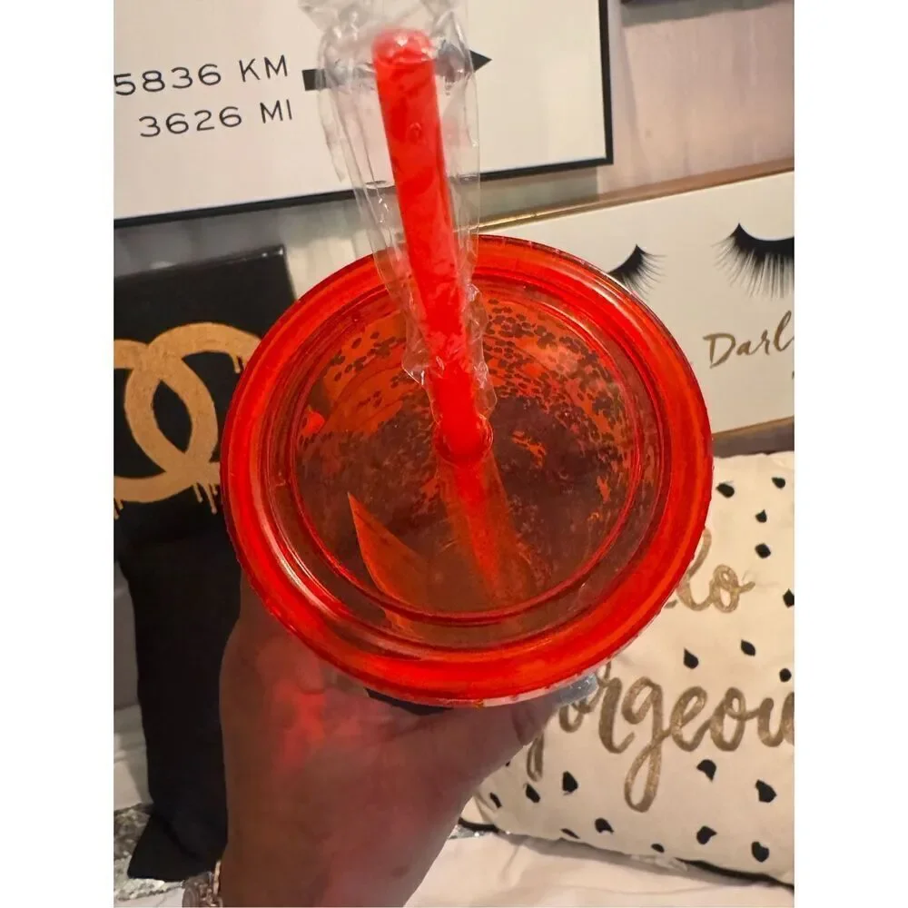 Sanrio x hello kitty & friends glitter rainbow tumbler cup thermos